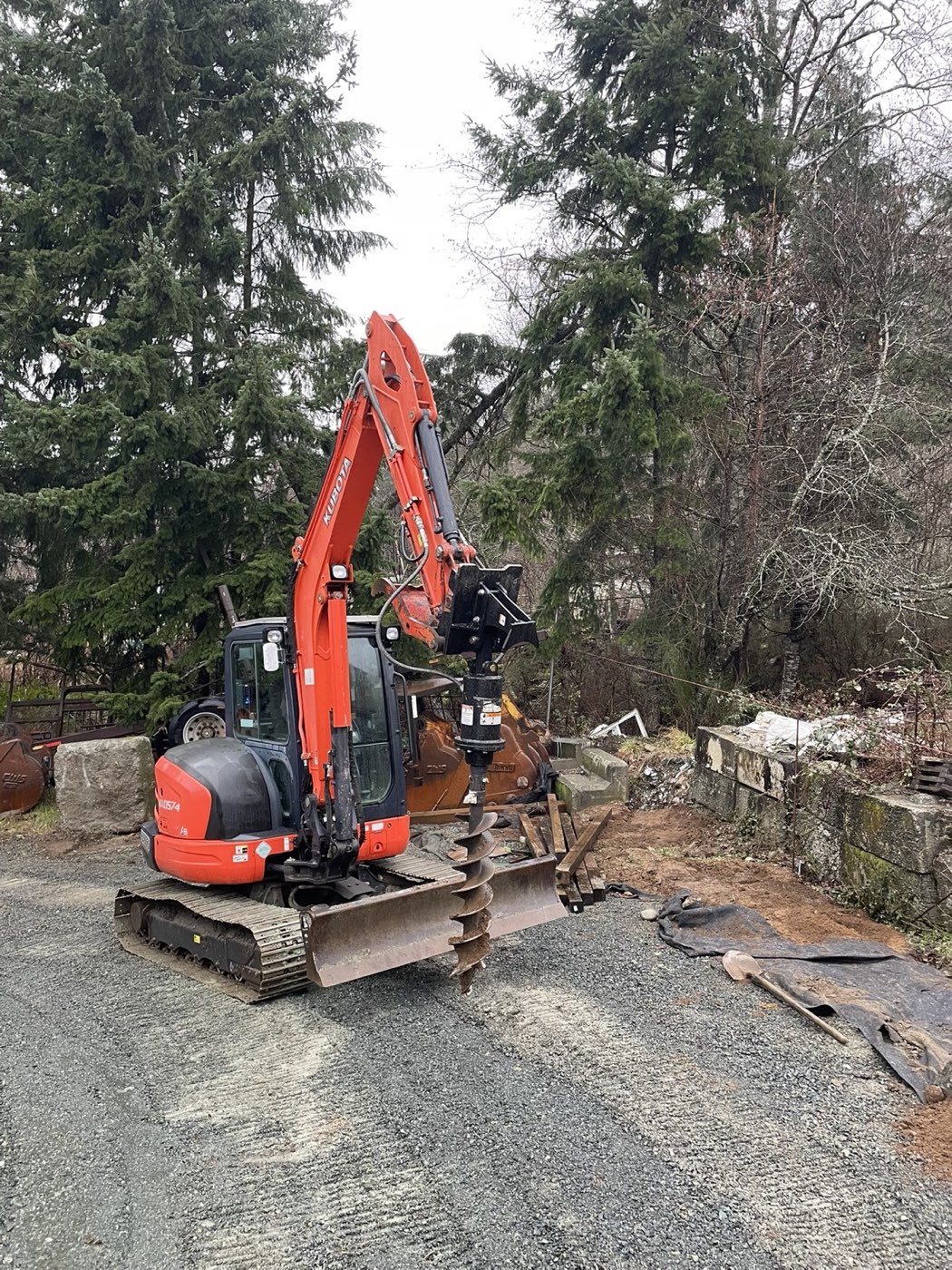 Auger services Campbell River Quadra Island