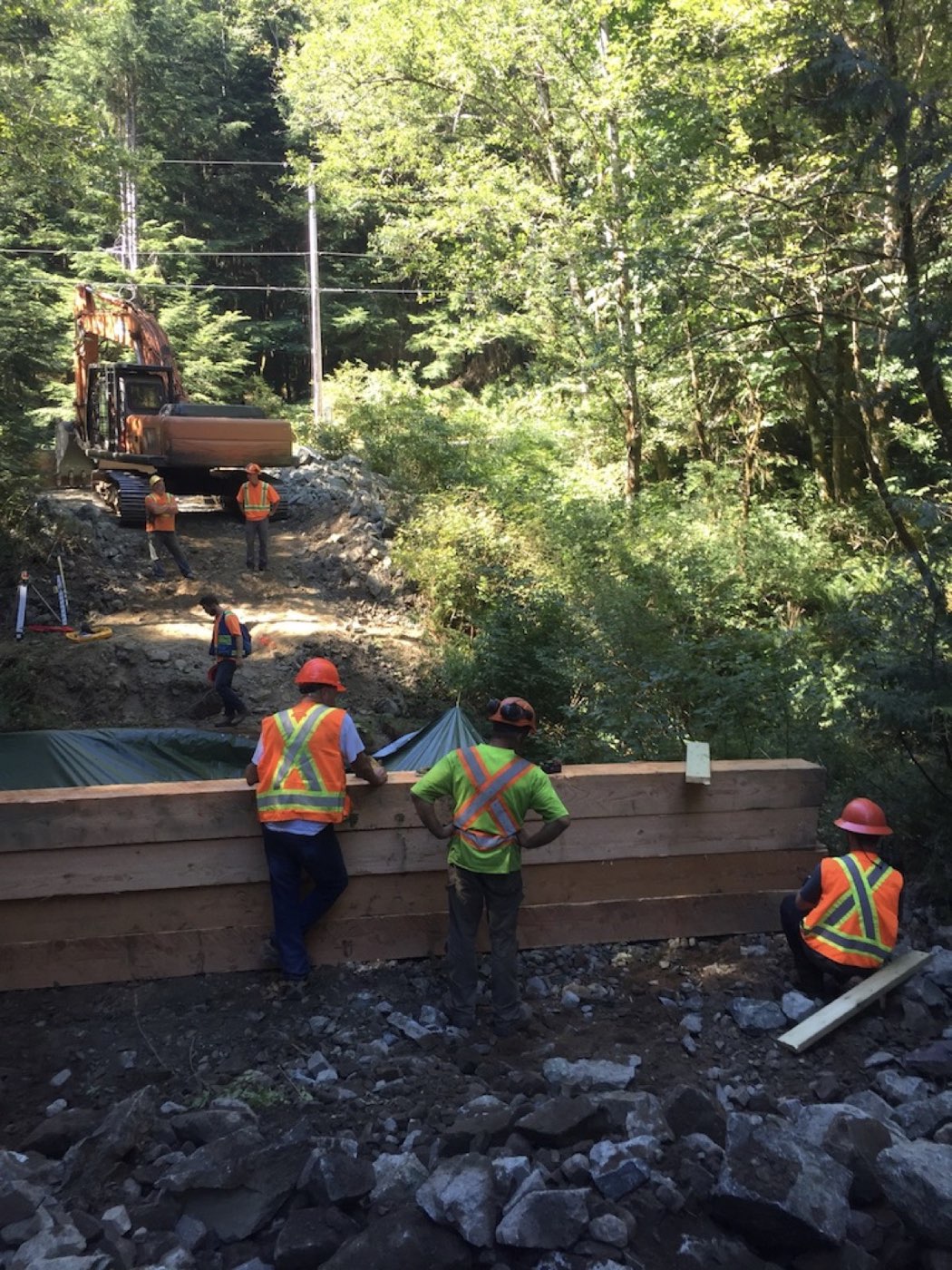 Bridge construction Campbell River and Discovery Islands
