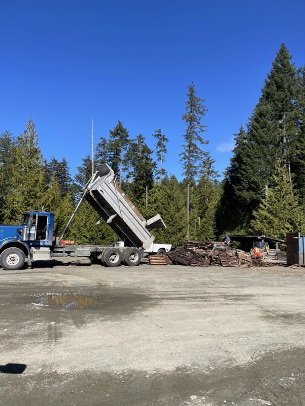 Demolition and wood waste cleanup Quadra Island
