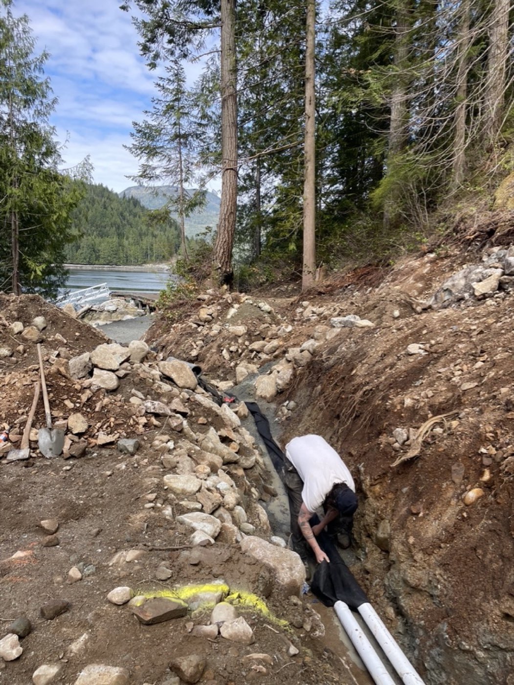 Drainage and culvert installation Quadra Island