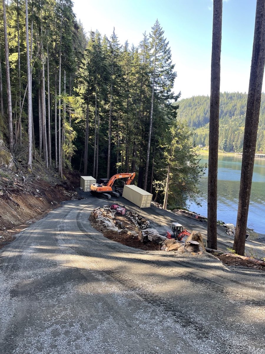 Road construction Campbell River