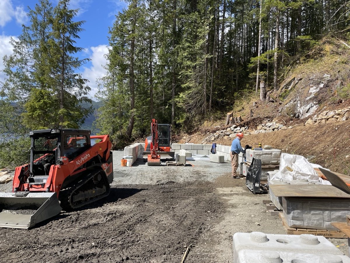 Excavation Quadra Island BC
