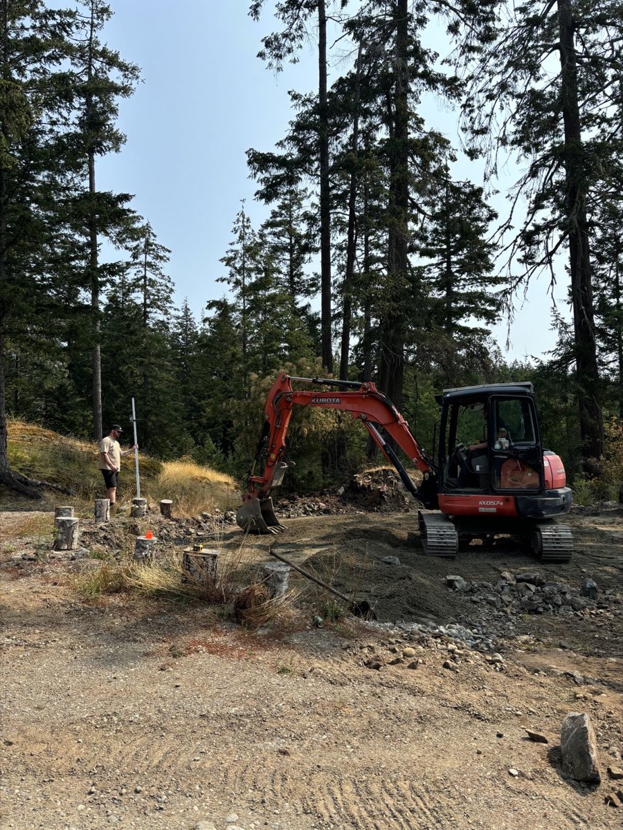 Construction site Campbell River BC